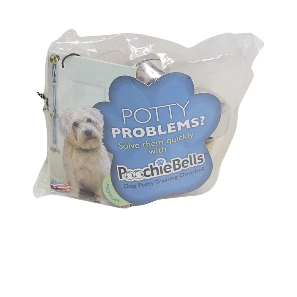 Bamboo Webbing PoochieBells Wheat Premium Dog Potty Training Doorbell
